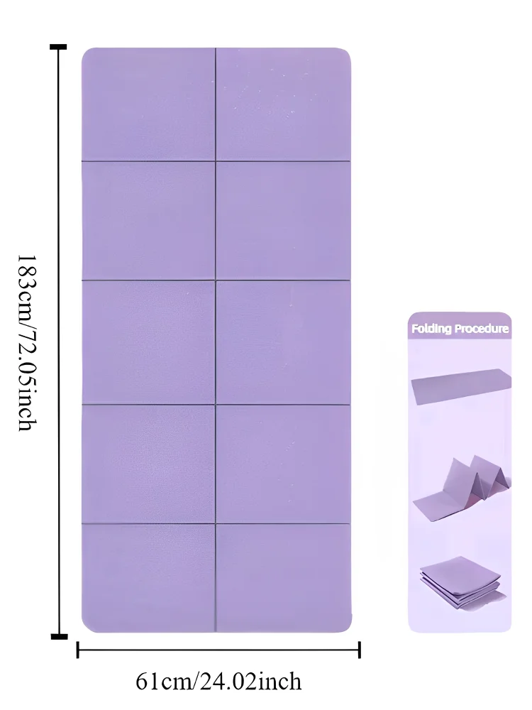 YogaMat FlexFold | Foldable & Lightweight | Double-Sided Non-Slip | Eco-Friendly TPE