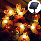 Enchanting Solar-Powered Bee String Lights with Multiple Modes