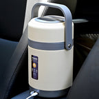 USB-Heated Stainless Steel Lunch Box, 1.6–2 L