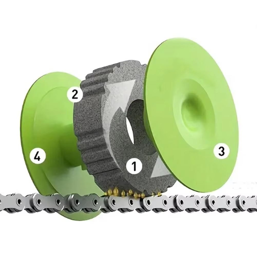 Portable Bicycle Chain Lubricator and Cleaning Oil Roller Tool