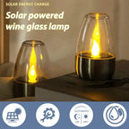 LumaGlow Solar Candles | Stainless Steel & Wireless | Warm White Light for Garden & Terrace