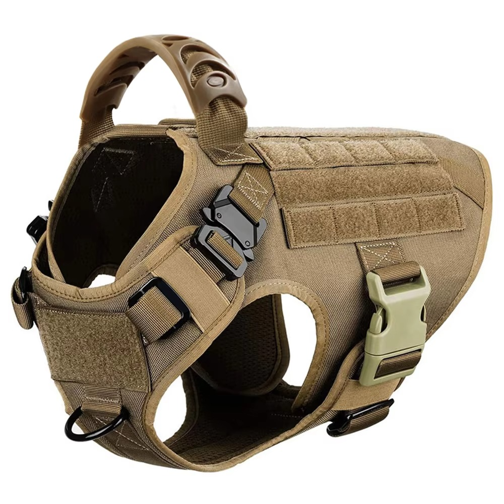 Tactical Dog Harness and Leash Set for Medium and Large Dogs