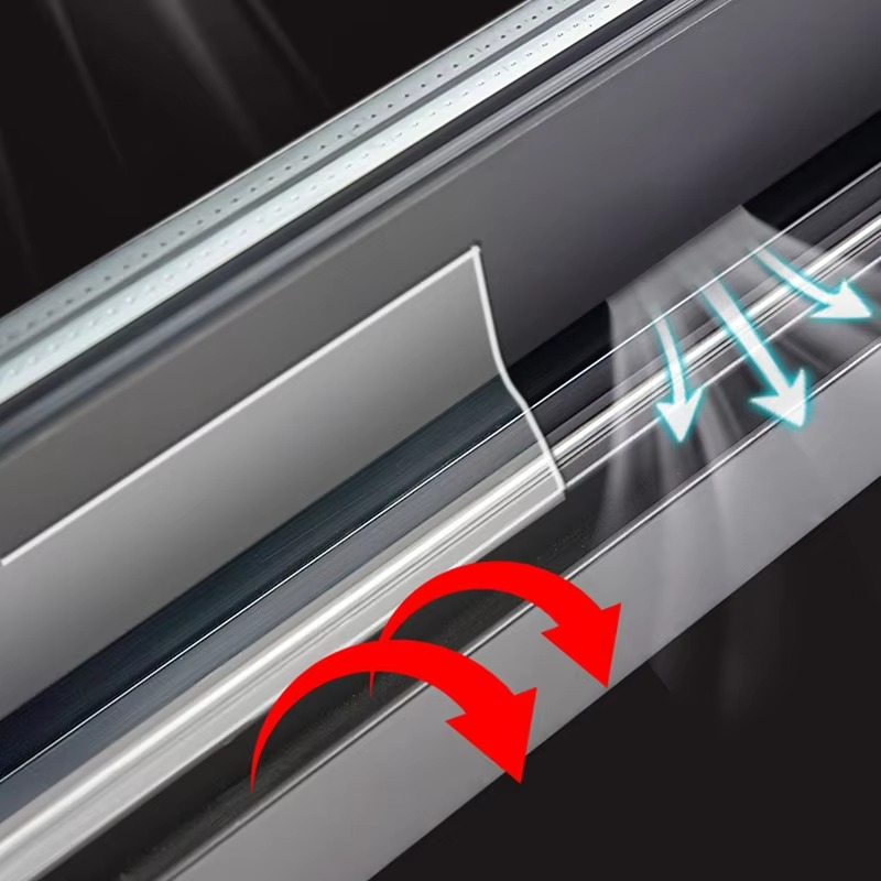 16.4 Ft Transparent Self-Adhesive Door Weatherstrip