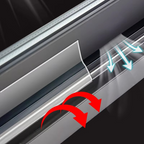 16.4 Ft Transparent Self-Adhesive Door Weatherstrip