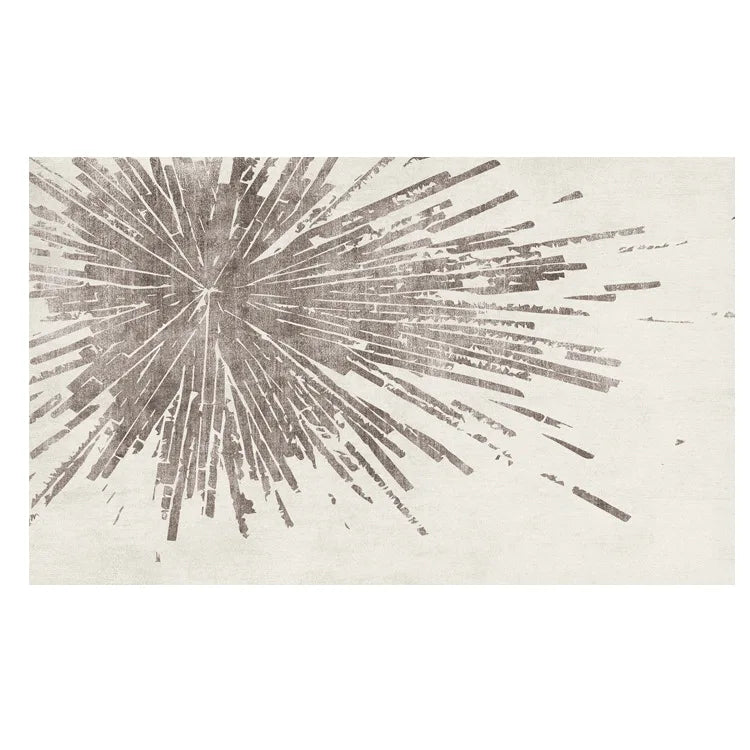 Plush Area Rug with Non-Slip Backing for Bedroom or Living Room