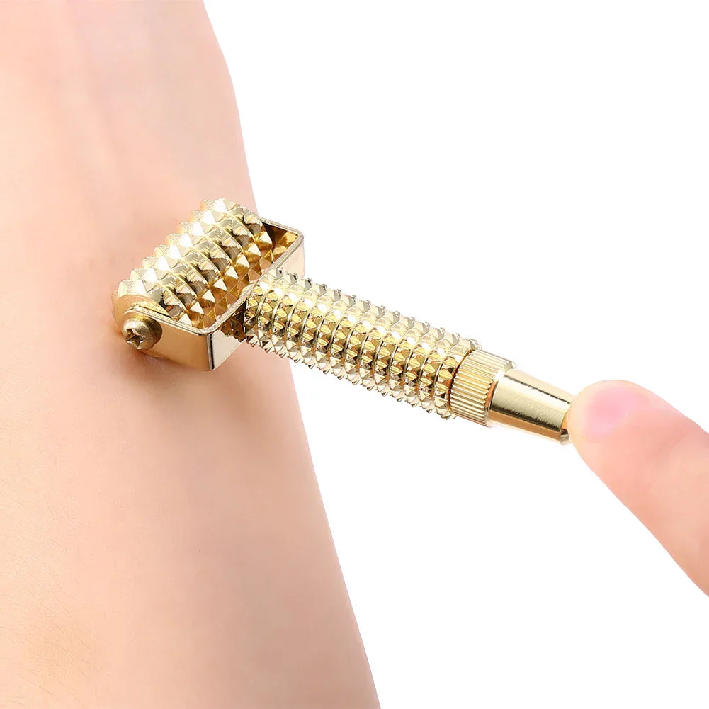 Acupressure Massage Tool VitalPoint Copper | Acupuncture Stimulator & Roller Massage | Handy & Skin Friendly | 12.3 cm