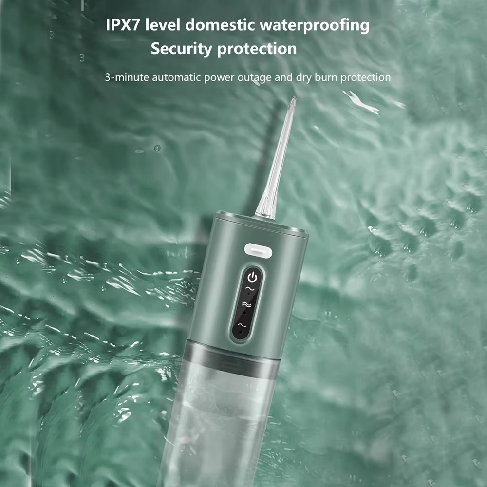 Portable Water Flosser USB Rechargeable Oral Irrigator 9.5oz Electric Tooth Cleaner with 3 Modes Waterproof