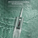 Portable Water Flosser USB Rechargeable Oral Irrigator 9.5oz Electric Tooth Cleaner with 3 Modes Waterproof