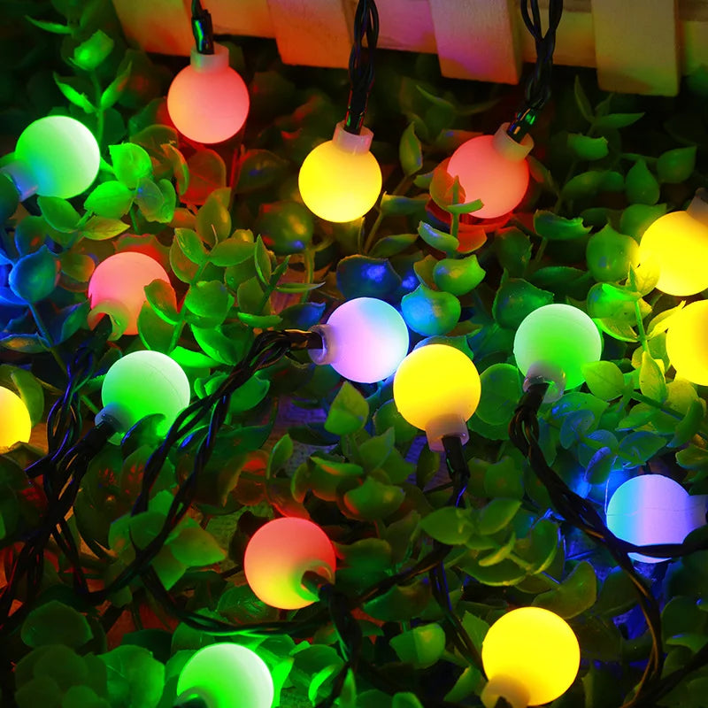 Solar LED String Lights with Automatic On/Off and Weather-Resistant Outdoor Design