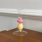 Rainbow Gradient Glass Candle Holder