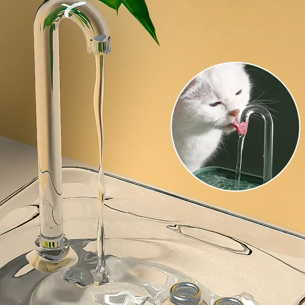 Crystal Clear USB Cat Water Fountain with Advanced Filtration System