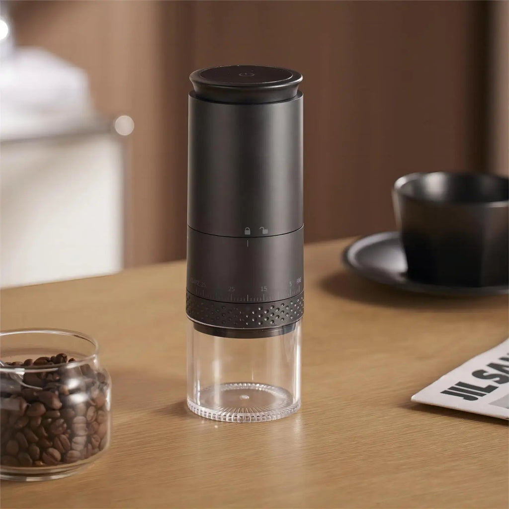 1500mAh Electric Coffee Grinder External Adjustable Type-C Charging Coffee Grinder Bean Grinding Machine Coffee Maker