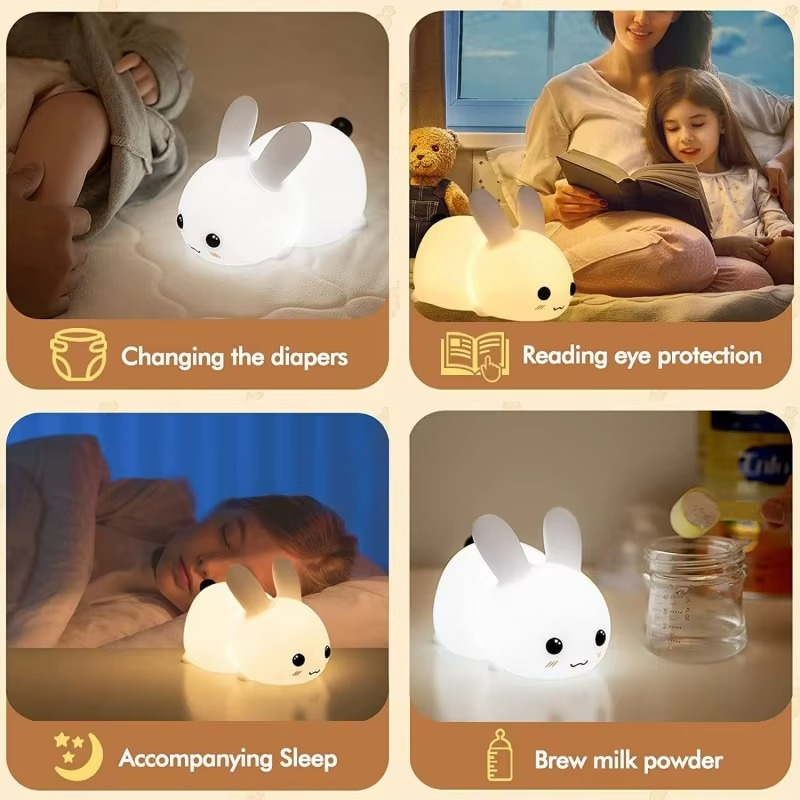 Enchanting Jade Rabbit LED Night Light