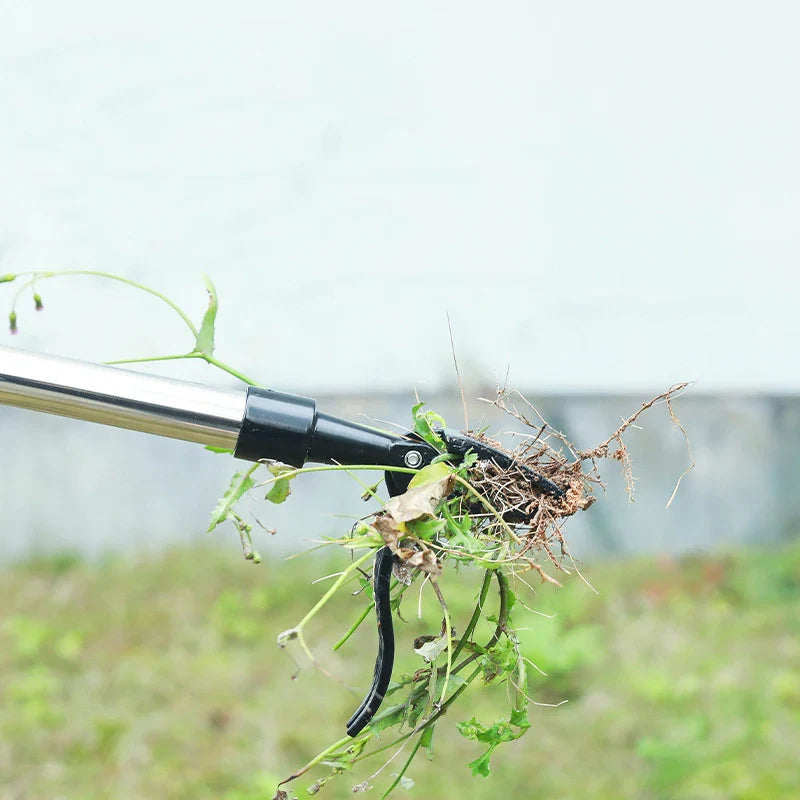 Weed Puller without Bending – Root Remover with Scoop Clip for the Garden