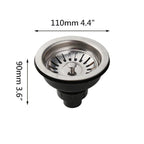 AquaGuard Stainless Steel Sink Strainer with Odor Filter – Pop-Up Stopper & Anti-Blocking Basket
