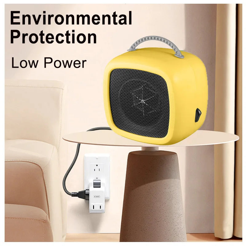 HeatEase | Mini Table Heater | Portable PTC Ceramic Heater | 14.2×14.1×10.1 cm | Quiet & Energy Saving