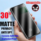 Matt ceramic privacy screen protectors for Samsung