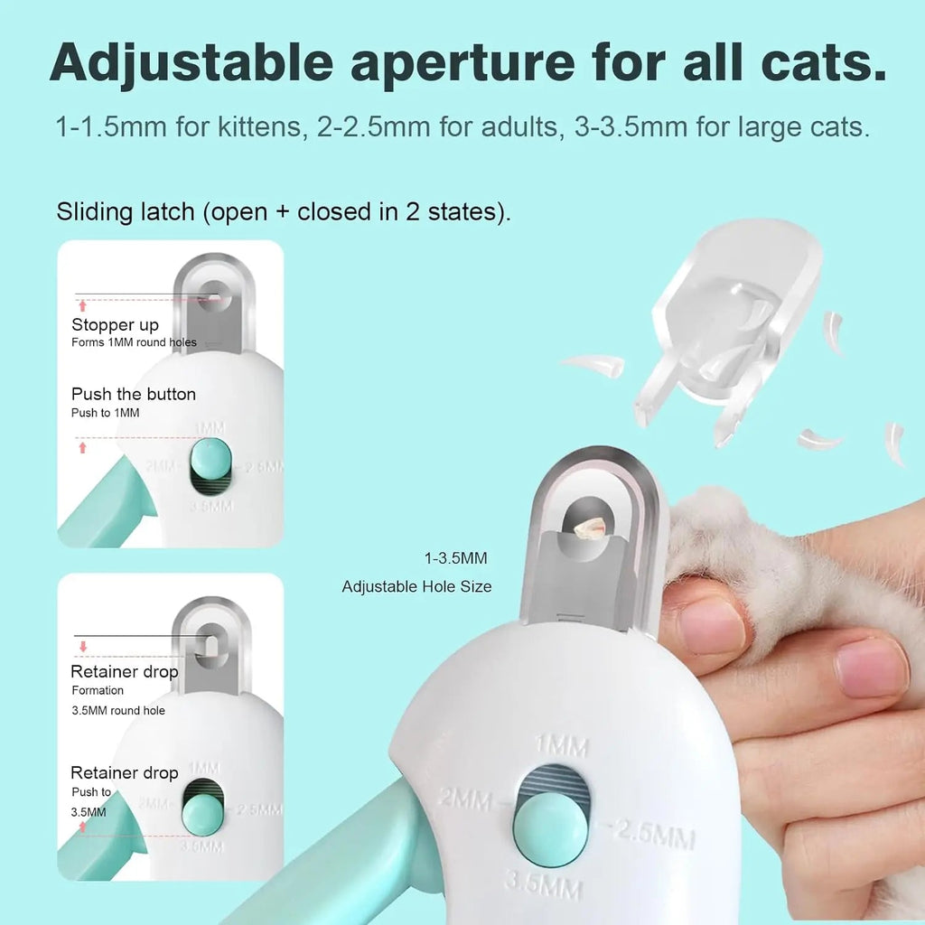 TrimPaws Nail Clipper for Dogs & Cats | Adjustable Opening | For Small & Large Pets | Professional Grooming at Home