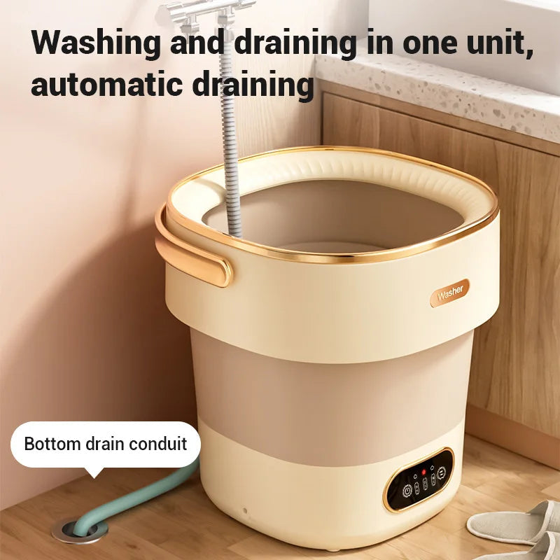 Foldable Portable Washing Machine for Travel and Small Spaces, 2.1–4.5 kg