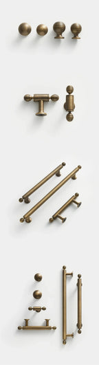 BrassElegance Solid Brass Antique T-Griff