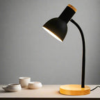 Autumn and Winter Lighting | Nordic Creative Wood Art Iron LED Desk Lamp - Moxie