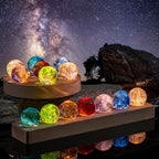 Colorful Luminous Galaxy Crystal Table Set