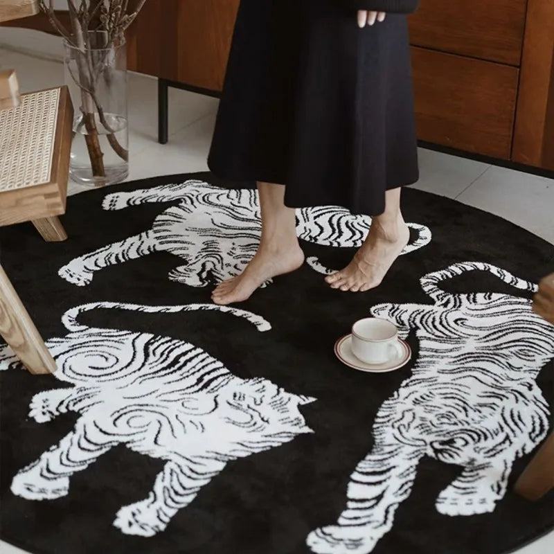 Ink Brush Tiger Rug