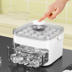 Large 50-Cube Ice Tray with Easy-Press Lid for Effortless Release
