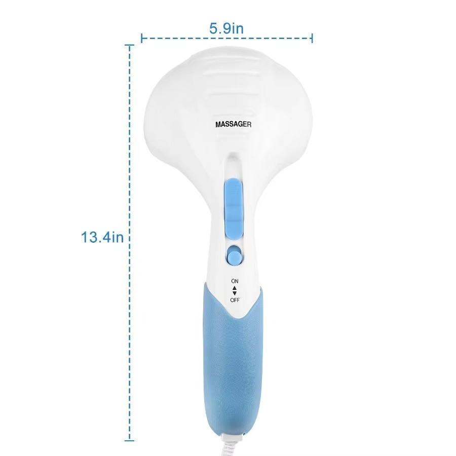Handheld Electric Percussion Massager with Dual Vibration for Full Body Relief
