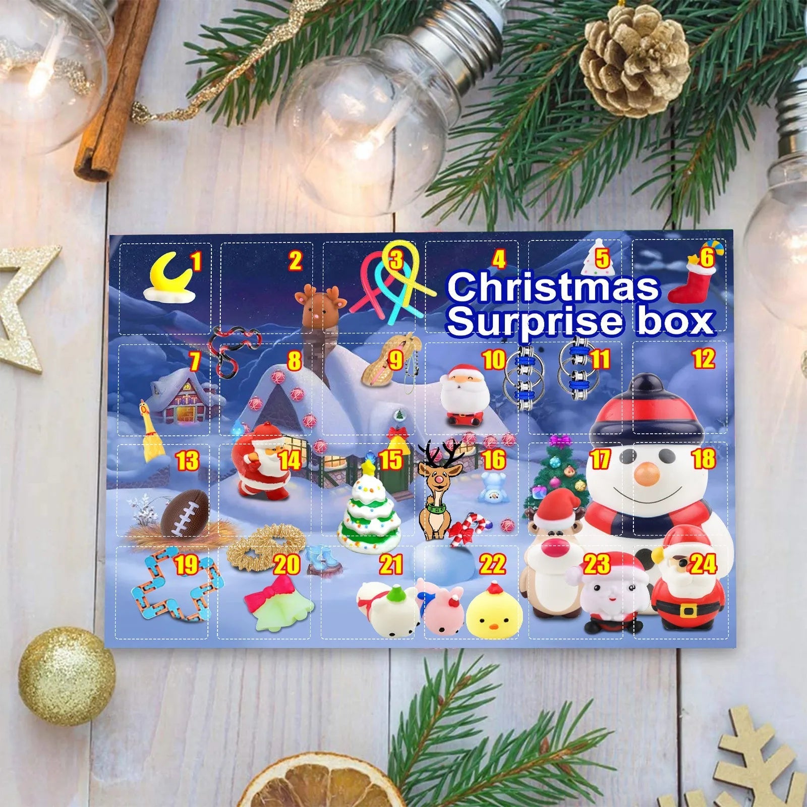 WinterWunder – Adventskalender Geschenkbox met 24 Verrassingen