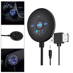 2-in-1 Bluetooth 5.0 Car Player with FM Transmitter, AUX Input, 500mAh Battery, 5V Input, Compatible with Phones and Tablets