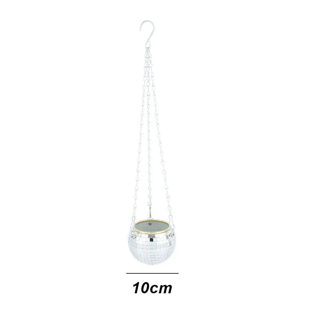 GlowSphere Lunara | Disco Plant Hanger | Retro Design | For Boho & Urban Jungle Styles