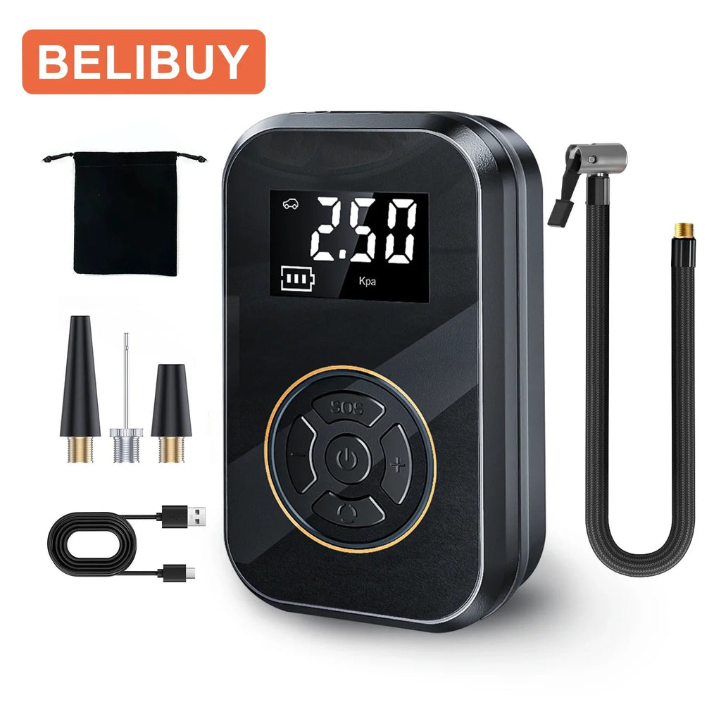 AirVolt Go Compressor | Wireless & Rechargeable | Tire Pressure & Power Bank in One | Compact & Mobile