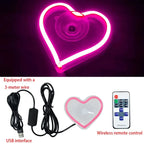 Glow Heart RC Neon Light