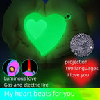 Windproof Everlasting Love Projector Lighter