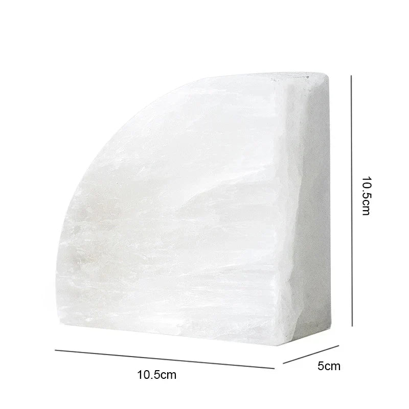 Onyxa White Onyx Bookend | Elegant Design | 1-piece | Luxurious Decor & Functionality