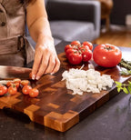 Half-cut wooden cutting board