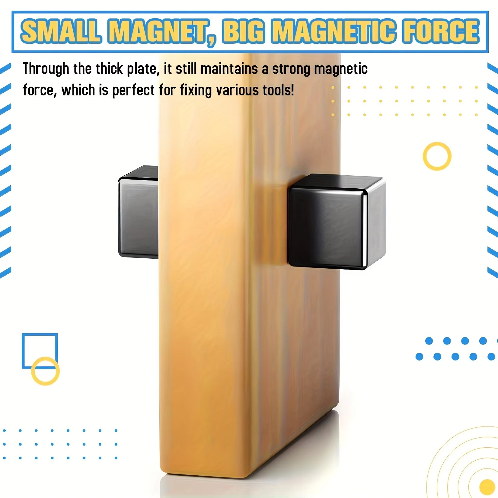 Premium Multi-Use Square Magnets with Exceptional Strength