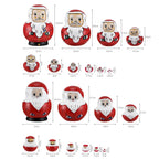 10-Piece Wooden Russian Matryoshka Doll Set for Cultural Decor and Gifts