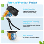 Pilliora Travel Pill Box | BPA-free & Hygienic | Anti-Mix System | With Carrying Loop