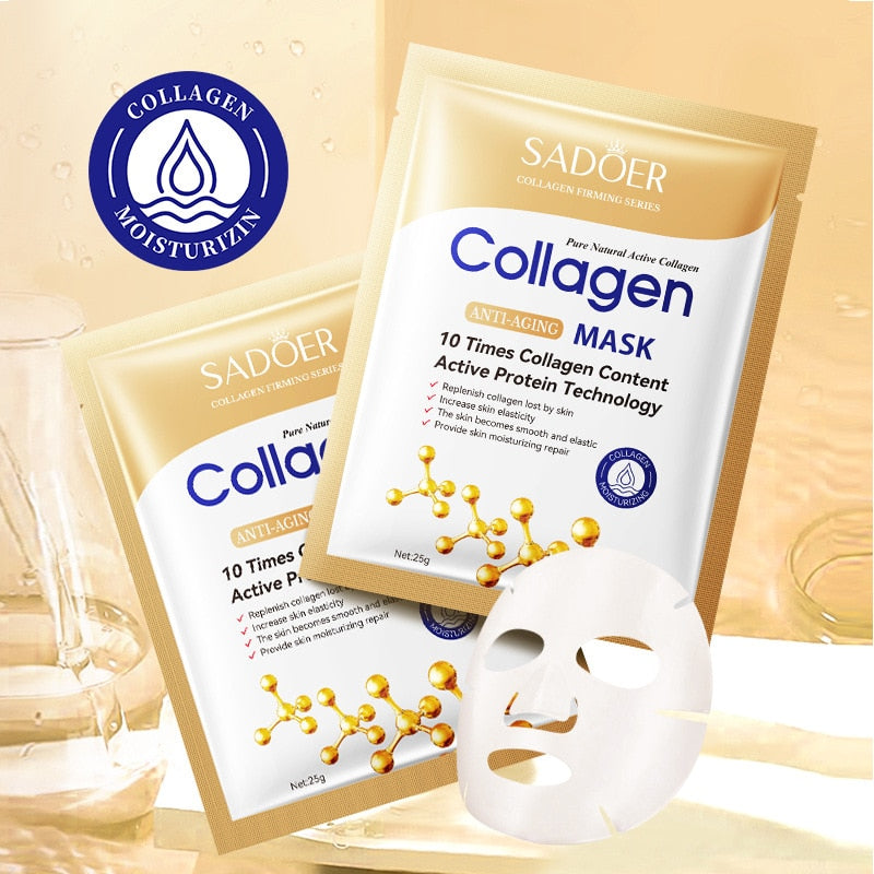 10 pieces collagen face mask