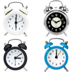Cute Rabbit Ears Loud Twin Bell Alarm Clock for Heavy Sleepers