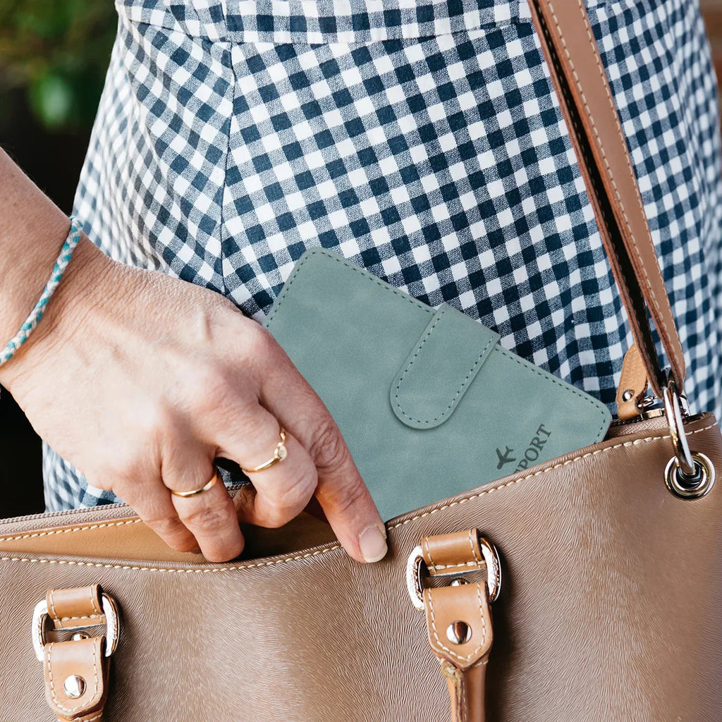 SafePort Passport Holder | RFID Protection | Elegant Leather Look | Compact for Men & Women