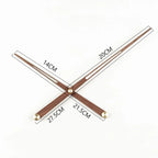WoodSphere Clock - Large DIY Wall Clock with Walnut Wood
