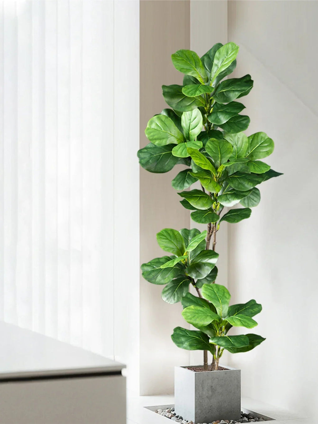 Floraviva Artificial Plant Ficus | Realistic Appearance | 70–135 cm | For Indoor & Outdoor