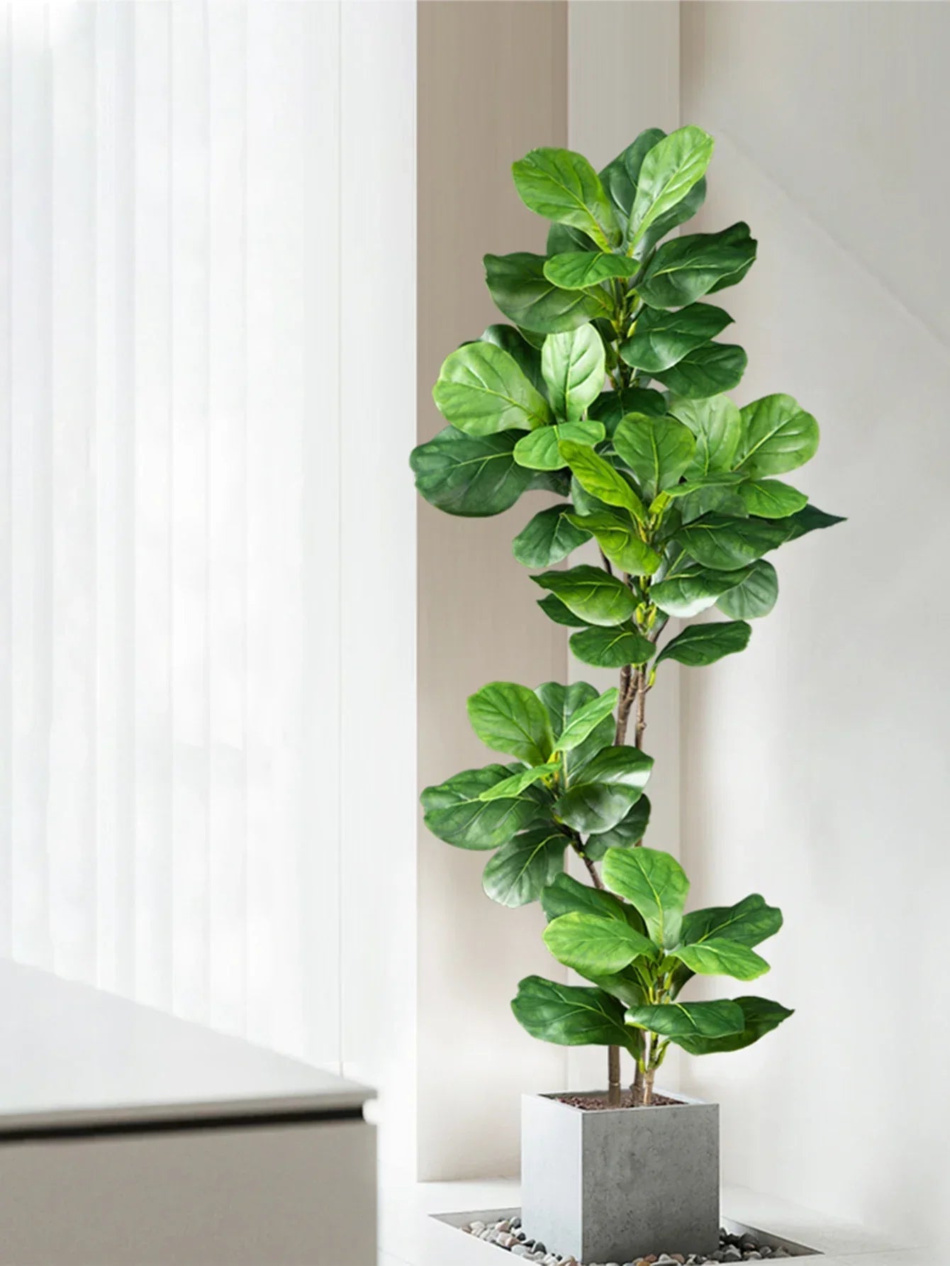 Floraviva Artificial Plant Ficus | Realistic Appearance | 70–135 cm | For Indoor & Outdoor
