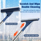FlexiClear Window Cleaner | 2-in-1 Cleaning | Flexible Head | Telescopic Handle
