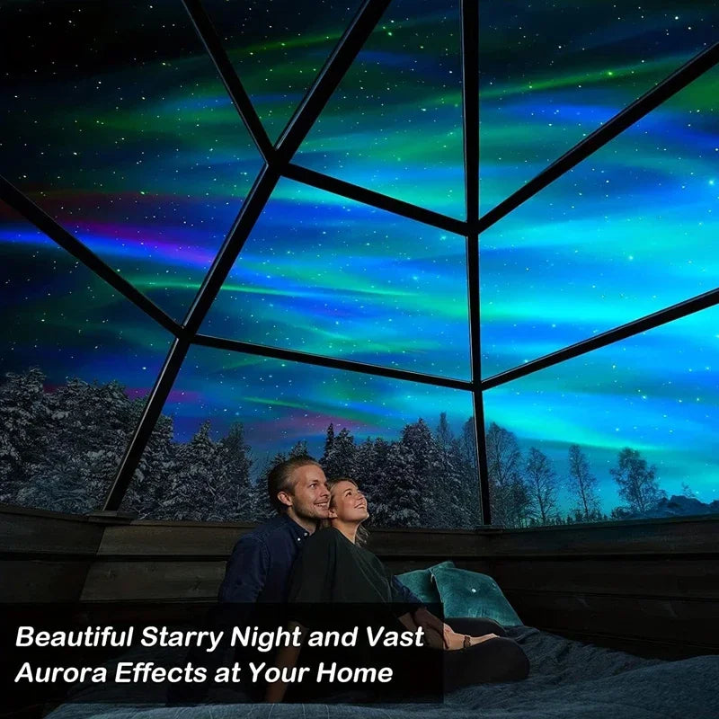 Polariva Northern Light Projector with Music Synchronization and Remote Control for RGB Ambient Lighting