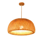 Luxora Handwoven Bamboo Pendant Light - Eco-friendly Ceiling Lamp