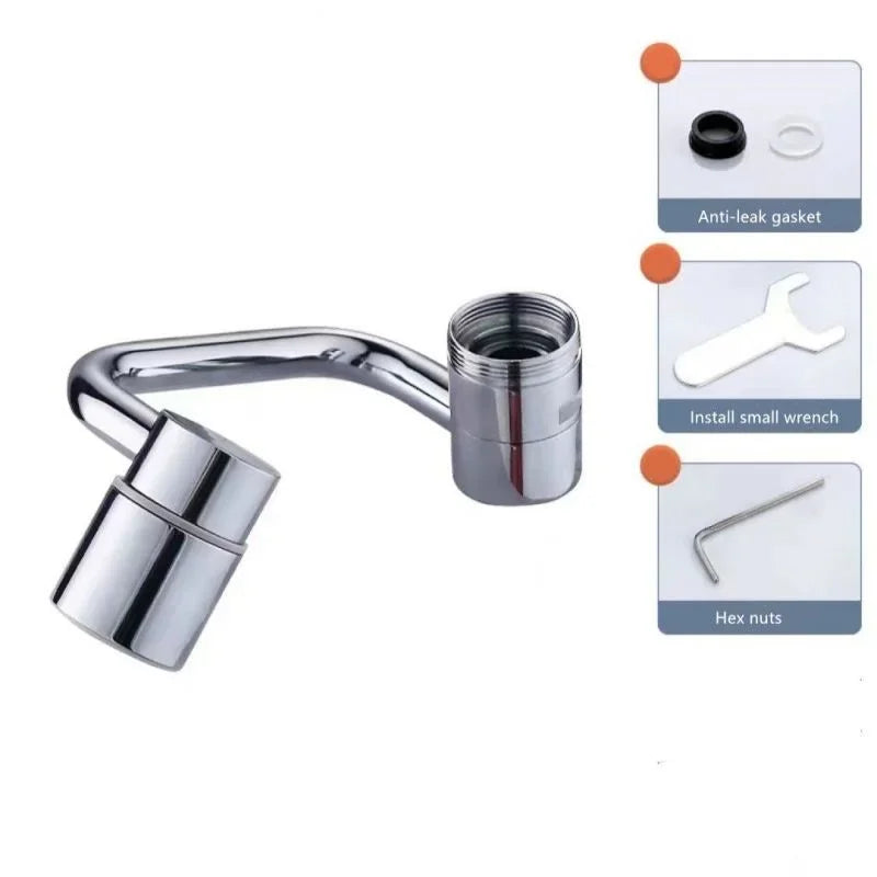 Rotating Multi-Purpose Universal Anti-Splash Faucet Extender